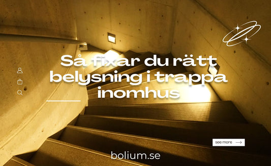 Vägglampa trappa