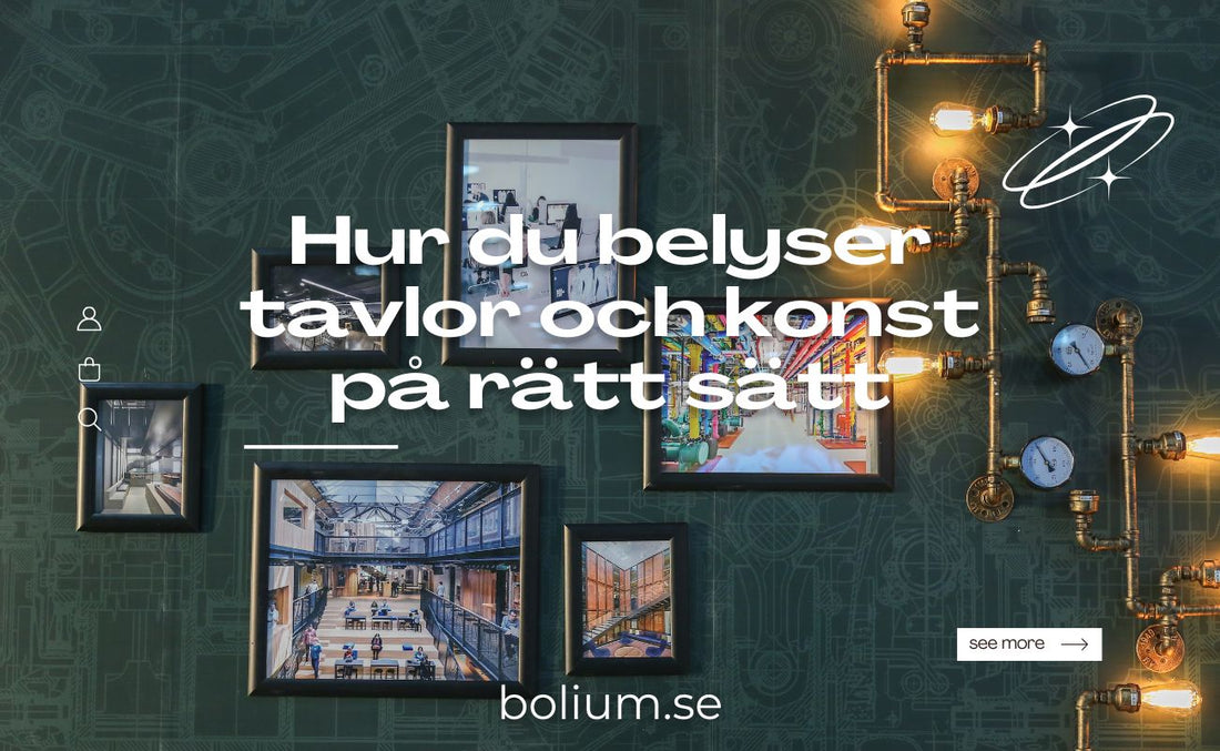 Hur du belyser tavlor och konst på rätt sätt